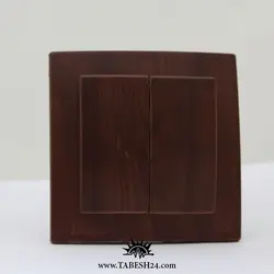 کلید و پریز خیام الکتریک مدل پرشین طرح چوب
