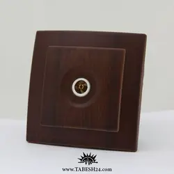 کلید و پریز خیام الکتریک مدل پرشین طرح چوب