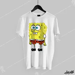 تی شرت باب اسفنجی سفید