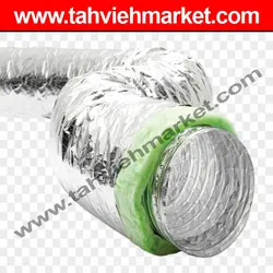 لوله فلکسیبل با عایق پشم شیشه | خرید تلفنی لوله فلکسیبل با عایق پشم شیشه با کیفیت از تهویه مارکت