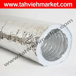 لوله فلکسیبل با عایق پشم شیشه | خرید تلفنی لوله فلکسیبل با عایق پشم شیشه با کیفیت از تهویه مارکت