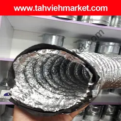 لوله فلکسیبل با عایق پشم شیشه | خرید تلفنی لوله فلکسیبل با عایق پشم شیشه با کیفیت از تهویه مارکت