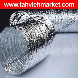 لوله فلکسیبل با عایق پشم شیشه | خرید تلفنی لوله فلکسیبل با عایق پشم شیشه با کیفیت از تهویه مارکت