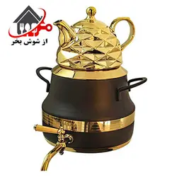 کتری و قوری _ مدل 1023 مشکی طلایی 6 لیتر | از شوش بخر (تهران)