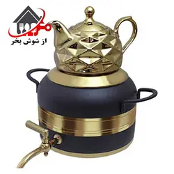کتری و قوری _ مدل 1022 مشکی طلایی 6 لیتر | از شوش بخر (تهران)