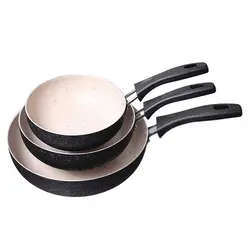 ماهیتابه گرانیتی تک دسته 3 تایی کوچک