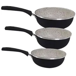 ماهیتابه گرانیتی 3 تایی تکدسته ضخیم