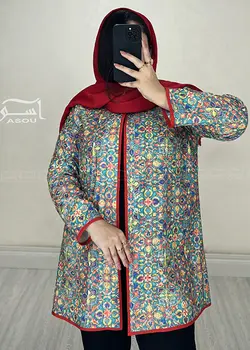 مانتو کوک دوزی سبز کد 725