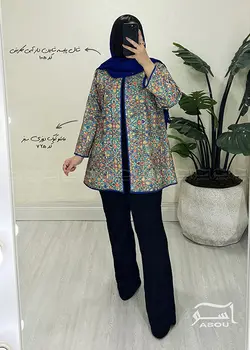 مانتو کوک دوزی سبز کد 725