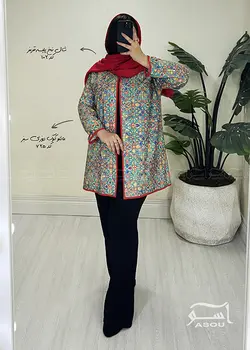 مانتو کوک دوزی سبز کد 725