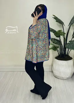 مانتو کوک دوزی سبز کد 725