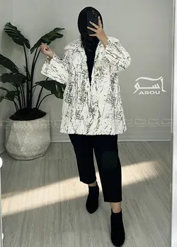 پالتو خز پتینه سفید کد 740