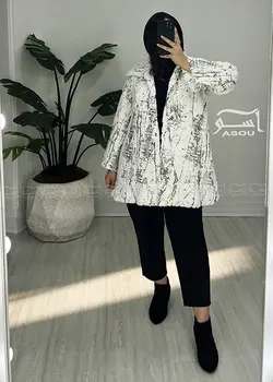 پالتو خز پتینه سفید کد 740