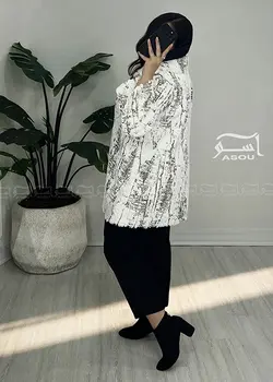 پالتو خز پتینه سفید کد 740