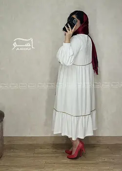 مانتو سوزندوزی سفید مغزی دوزی کد 652