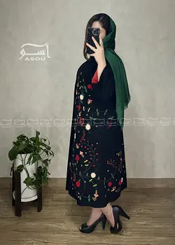 مانتو تمام گلدوزی کد 603