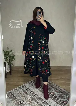 مانتو تمام گلدوزی کد 603