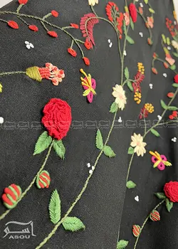 مانتو تمام گلدوزی کد 603