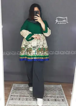 مانتو ارگانزا هندی کوتاه کد 418