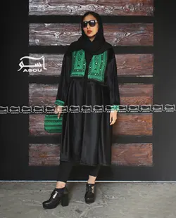 مانتو مخمل سوزن دوزی کد 363