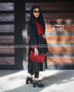 مانتو مخمل سوزن دوزی کد 363