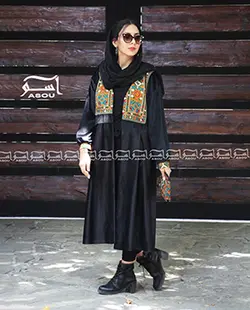 مانتو مخمل سوزن دوزی کد 363