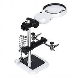 گیره مونتاژ  مدل MG16129AC  با ذره بین و پایه هویه