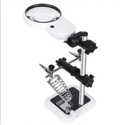 گیره مونتاژ  مدل MG16129AC  با ذره بین و پایه هویه