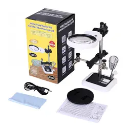 گیره مونتاژ  مدل MG16129AC  با ذره بین و پایه هویه