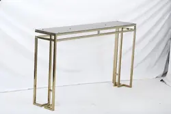 میز کنسول مدل ست دو خط، خرید میز کنسول مستطیلی پایه فلزی