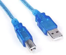 کابل پرینتر 3 متری شیلد دار USB 2.0 آبی نویزگیر