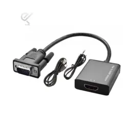 کابل تبدیل VGA به HDMI آداپتور دار با صدا