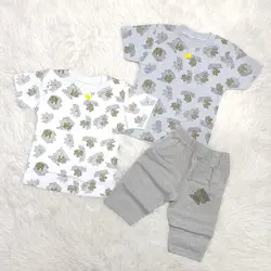 تیشرت شلوارک برگ ها کد: 4450