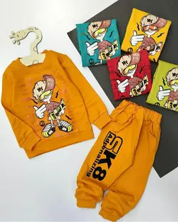 بلوز شلوار پسر اسکیت سوار کد: 4519