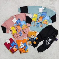 بلوز شلوار پسرانه حیوانات ایلیا کد: 4599