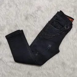 شلوار جین کمری زنجیر دار کد: 8164