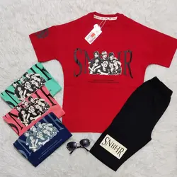 تیشرت شلوارک لش استایل کد:4683