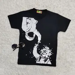 تیشرت مشکی فضانورد کد:4780