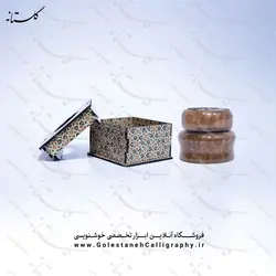 دوات چوب گردو (همراه با جعبه طرح خاتم)