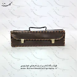 کیف ابزار خوشنویسی چرم مصنوعی دست دوز