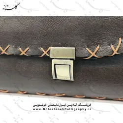 کیف ابزار خوشنویسی چرم مصنوعی دست دوز