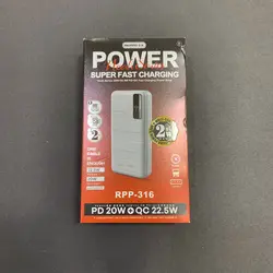 پاور بانک ریمکس مدل RPP-316 ظرفیت 20000 میلی آمپر ساعت