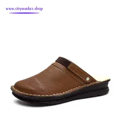 دمپایی زنانه چرم سحر مدل H020