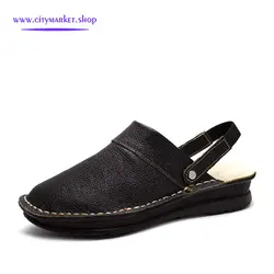 دمپایی زنانه چرم سحر مدل BR020