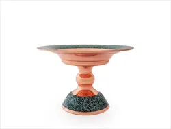 شیرینی خوری ساده فیروزه کوبی آقاجانی ارتفاع 12 سانتی