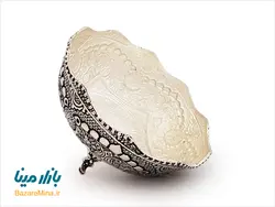 کاسه قلم زنی شده نقره نمای اصفهان