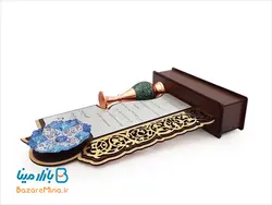 تندیس میناکاری و فیروزه کوبی لوح تقدیر طرح صدرا