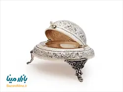 خاویار خوری قلمزنی نقره نما