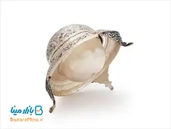 خاویار خوری قلمزنی نقره نما