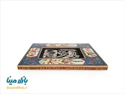 تابلو قلم زنی با قاب نقاشی شکارگاه